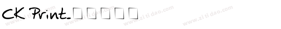 CK Print字体转换